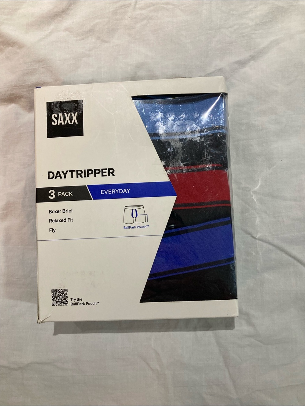 3-pack Saxx Ball Park Pouch Daytripper Boxer Briefs, Size small, NWT!